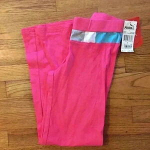 New! Puma kids pant pink girls L cotton